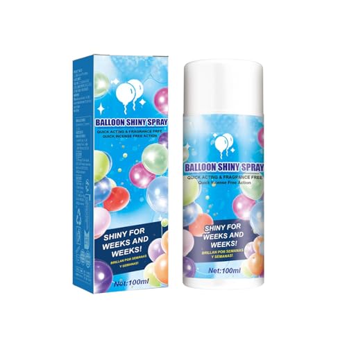Ballon Glanzspray Ballon Hochglanz-Spray, Sofortiger Glanzeffekt für Latexballons, Langzeit-Schutz gegen Verblassen, Schafft Perfekte Oberflächenstruktur & Glanz von Zynewa