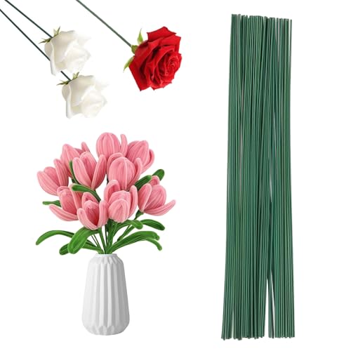100 Stück Blumendraht Grün Blumenstieldraht, 30 cm Länge Floristendraht, 2mm Steckdraht Floristik Draht, Drahtstäbe zum Basteln, Blumenstamm Draht Blumenstiele für Künstliche Blumen, Handwerk Kranz 100 Stück Blumendraht Grün Blumenstieldraht, 30 cm Länge Floristendraht, 2mm Steckdraht Floristik Draht, Drahtstäbe zum Basteln, Blumenstamm Draht Blumenstiele für Künstliche Blumen, Handwerk Kranz von Zyren