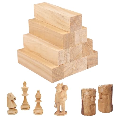 10er Pack Lindenholz zum Schnitzen,10 x 2,5 x 2,5 cm Schnitzholz,Holzblöcke zum Schnitzen,Holzklötzchen zum Basteln,Schnitzholz Rohlinge zum Schnitzen,Malen Oder Heimwerken,für Erwachsene, Anfänger 10er Pack Lindenholz zum Schnitzen,10 x 2,5 x 2,5 cm Schnitzholz,Holzblöcke zum Schnitzen,Holzklötzchen zum Basteln,Schnitzholz Rohlinge zum Schnitzen,Malen Oder Heimwerken,für Erwachsene, Anfänger von Zyren