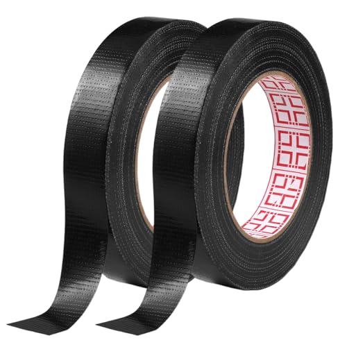 2 Rollen Panzerband Schwarz, 2cm × 50m Schwarzes Panzertape Wasserfest,Schwarzes Klebeband, Panzerband Extra Stark Wasserfest,Gewebeklebeband Schwarz für Innen Außen Gewebeverstärktes Reparaturband 2 Rollen Panzerband Schwarz, 2cm × 50m Schwarzes Panzertape Wasserfest,Schwarzes Klebeband, Panzerband Extra Stark Wasserfest,Gewebeklebeband Schwarz für Innen Außen Gewebeverstärktes Reparaturband von Zyren