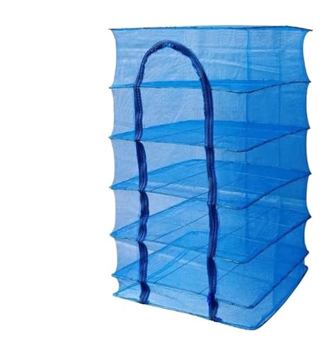 Faltbares Fischtrocknungsnetz, Anti-Fliegenkäfig, for den Heimgebrauch, großer Netzrahmen for Trocknen von Fisch und Gemüse, Angelausrüstung für Wohnungen, Wäscherei(Bold skeleton 50*50*100) von ZythrXLate