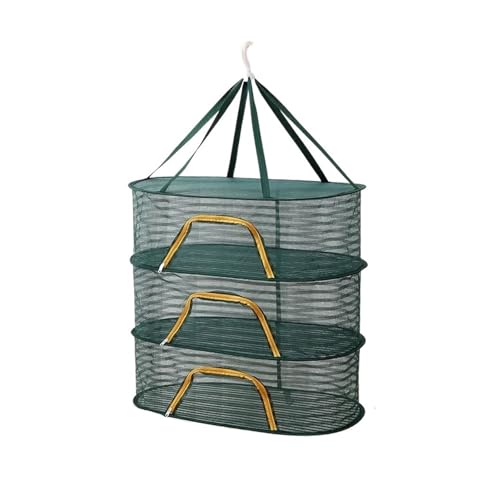 Faltbares Trockennetz for Lebensmittel, Anti-Mücken-Trockengestell, Hängekorb, Kräuter-Trockennetz for Blumen, Knospen, Pflanzen, Gemüse, Obst, Organizer für Wohnungen, Wäscherei(Green 3 Layer-M) Faltbares Trockennetz for Lebensmittel, Anti-Mücken-Trockengestell, Hängekorb, Kräuter-Trockennetz for Blumen, Knospen, Pflanzen, Gemüse, Obst, Organizer für Wohnungen, Wäscherei(Green 3 Layer-M) von ZythrXLate