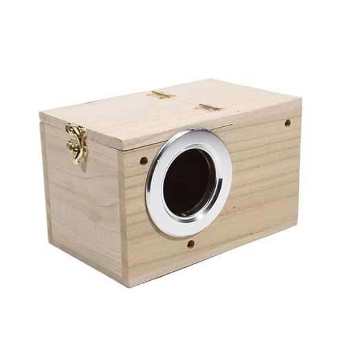 Holz Vogelhaus Nest Vögel Zucht Box Vogel Papagei Zucht Dekorative Käfige Haustier Zubehör Hause Balkon Dekoration für Garten, Hinterhof(S) von ZythrXLate
