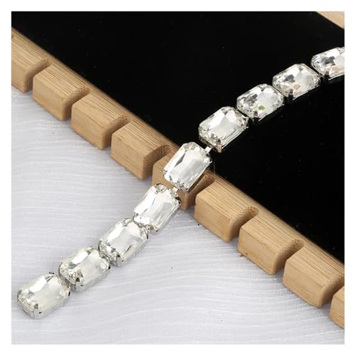 Strasskette als Verzierung Kristall Strass Trim Kette Glas Applikation Diy Nähen Auf Brautkleid(Style5 10x14mm) von ZythrXLate