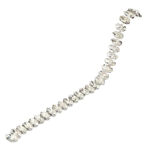 Strasskette als Verzierung Kristall-Strassbesatz, Splitterbasis, Glasbecherkette, Strass-Applikation for Aufnähen(Style1 4x8mm) von ZythrXLate