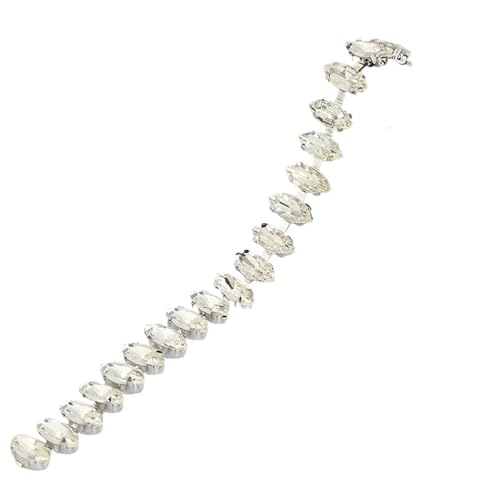Strasskette als Verzierung Kristall-Strassbesatz, Splitterbasis, Glasbecherkette, Strass-Applikation for Aufnähen(Style2 5x10mm) von ZythrXLate