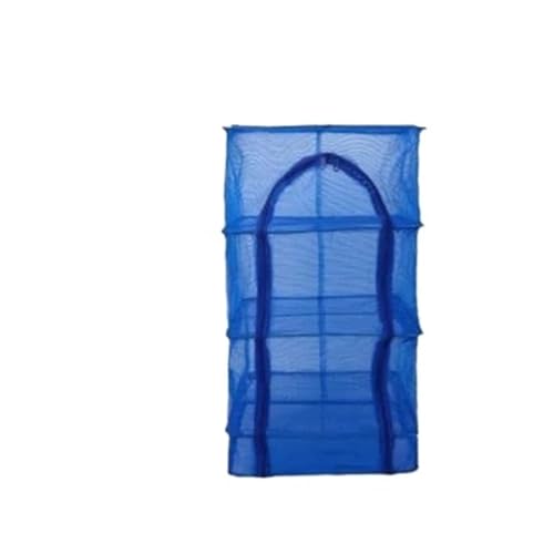 ZythrXLate Faltbares Trocknen Fischernetz Rack Hängen Gemüse Fisch Gerichte Trockner Kleiderbügel Fisch Fischernetz Angeln Zubehör für Wohnungen, Wäscherei(35X35X65) von ZythrXLate