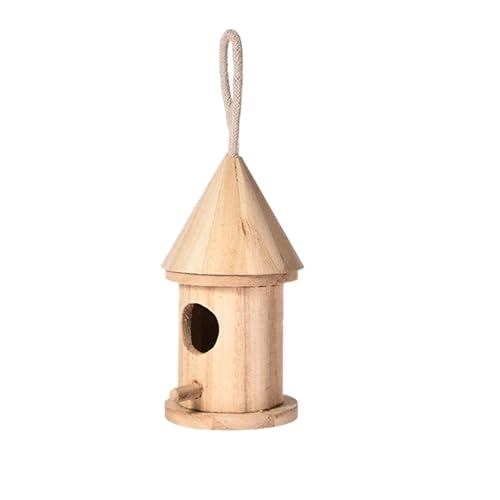 ZythrXLate Holz Vogel Haus Nest Vogel Nest Käfig Outdoor Vogelhaus Garten Hof Hängende Dekoration Handwerk Dropshipping für Garten, Hinterhof(Color 1) von ZythrXLate