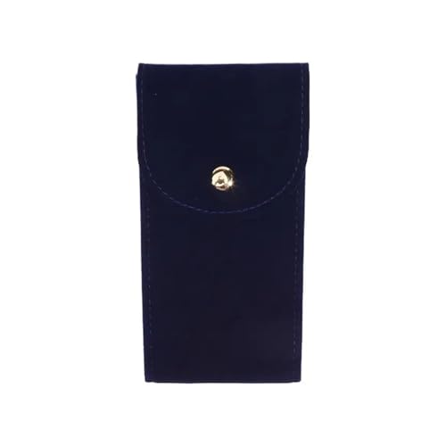ZythrXLate Tragbare Uhrentasche, stoßfest, mit Samtverschluss, Schmuckschatulle, Uhrenverpackungsbeutel, Aufbewahrungstasche, Einzeluhrendisplay für Uhren, Uhrenarmbänder(Dark Blue) von ZythrXLate