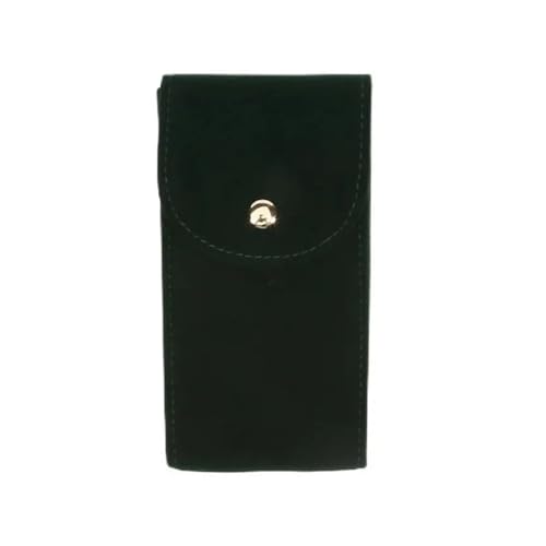 ZythrXLate Tragbare Uhrentasche, stoßfest, mit Samtverschluss, Schmuckschatulle, Uhrenverpackungsbeutel, Aufbewahrungstasche, Einzeluhrendisplay für Uhren, Uhrenarmbänder(Deep Green) von ZythrXLate
