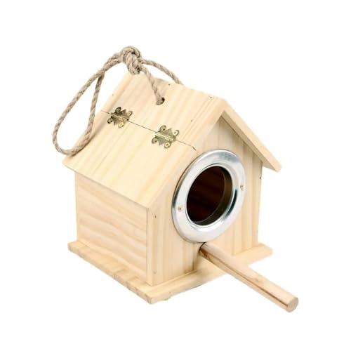 ZythrXLate Vogelnest Stabile Gartendekoration Holz Vogelhaus Vogelnistkasten Holz Vogelhaus Gartendeko Traditionelles Nisten für Garten, Hinterhof(M) von ZythrXLate