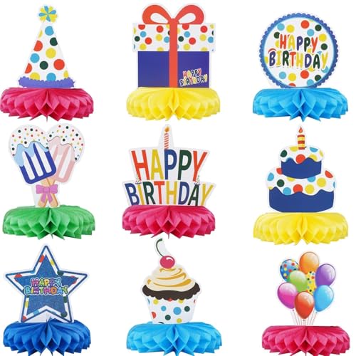 Zythrem 9 Stück Geburtstag Dekoration Bienenwaben Deko Papier Tischdekoration Geburtstag Farbig Honeycomb Dekorationen Geburtstag Party Tischaufsätze für Männer Frauen Geburtstag Party Zythrem 9 Stück Geburtstag Dekoration Bienenwaben Deko Papier Tischdekoration Geburtstag Farbig Honeycomb Dekorationen Geburtstag Party Tischaufsätze für Männer Frauen Geburtstag Party von Zythrem