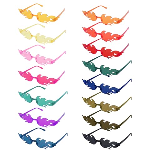 Zythrem Partybrille 15 Stück Flamme Sonnenbrille Randlose Flammenbrille Randlose Bunte Brille Lustige Brille Festival Brille Flammenbrille für Damen Herren Party Junggesellinnenabschied Pool Party Zythrem Partybrille 15 Stück Flamme Sonnenbrille Randlose Flammenbrille Randlose Bunte Brille Lustige Brille Festival Brille Flammenbrille für Damen Herren Party Junggesellinnenabschied Pool Party von Zythrem