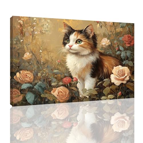 Malen Nach Zahlen Erwachsene Blumen Paint by Numbers Katze Malen Nach Zahlen mit Rahmen 50x70cm DIY Handgemalt Ölgemälde Set Mit 3 Pinseln und Acrylfarbe, Knitterfreie Leinwand, Deko Wohnzimmer,kk-29 Malen Nach Zahlen Erwachsene Blumen Paint by Numbers Katze Malen Nach Zahlen mit Rahmen 50x70cm DIY Handgemalt Ölgemälde Set Mit 3 Pinseln und Acrylfarbe, Knitterfreie Leinwand, Deko Wohnzimmer,kk-29 von Zyupwjyy