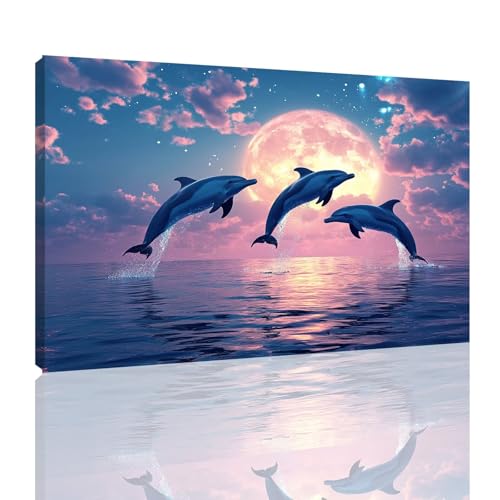 Malen Nach Zahlen Erwachsene Delphin Paint by Numbers Sonnenuntergang Malen Nach Zahlen mit Rahmen 80x100cm DIY Handgemalt Ölgemälde Mit Pinseln Acrylfarbe,Knitterfreie Leinwand,Deko Wohnzimmer,kk-31 Malen Nach Zahlen Erwachsene Delphin Paint by Numbers Sonnenuntergang Malen Nach Zahlen mit Rahmen 80x100cm DIY Handgemalt Ölgemälde Mit Pinseln Acrylfarbe,Knitterfreie Leinwand,Deko Wohnzimmer,kk-31 von Zyupwjyy