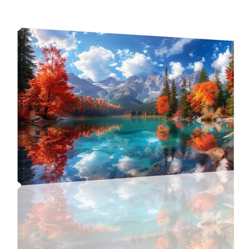 Malen Nach Zahlen Erwachsene Herbst Paint by Numbers See Malen Nach Zahlen mit Rahmen 60x80cm DIY Handgemalt Ölgemälde Set Mit 3 Pinseln und Acrylfarbe, Knitterfreie Leinwand, Deko Wohnzimmer,kk-23 Malen Nach Zahlen Erwachsene Herbst Paint by Numbers See Malen Nach Zahlen mit Rahmen 60x80cm DIY Handgemalt Ölgemälde Set Mit 3 Pinseln und Acrylfarbe, Knitterfreie Leinwand, Deko Wohnzimmer,kk-23 von Zyupwjyy