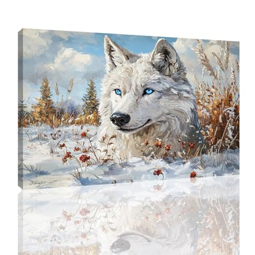 Wolf Malen Nach Zahlen Erwachsene mit Rahmen, Malen Nach Zahlen Schnee Paint by Numbers Adult Knitterfreie Leinwand Kit, DIY Handgemalt Ölgemälde Kreativ Set, Geschenke für Frauen 60X90CM,kk-28 Wolf Malen Nach Zahlen Erwachsene mit Rahmen, Malen Nach Zahlen Schnee Paint by Numbers Adult Knitterfreie Leinwand Kit, DIY Handgemalt Ölgemälde Kreativ Set, Geschenke für Frauen 60X90CM,kk-28 von Zyupwjyy