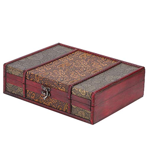 Retro-Holzbox, große Schmuckschatulle, Buch-Organizer, antike -Box, Schmuckkästchen aus Holz, Aufbewahrungsboxen, Schmuckkästchen und Organizer Retro-Holzbox, große Schmuckschatulle, Buch-Organizer, antike -Box, Schmuckkästchen aus Holz, Aufbewahrungsboxen, Schmuckkästchen und Organizer von Zyyini