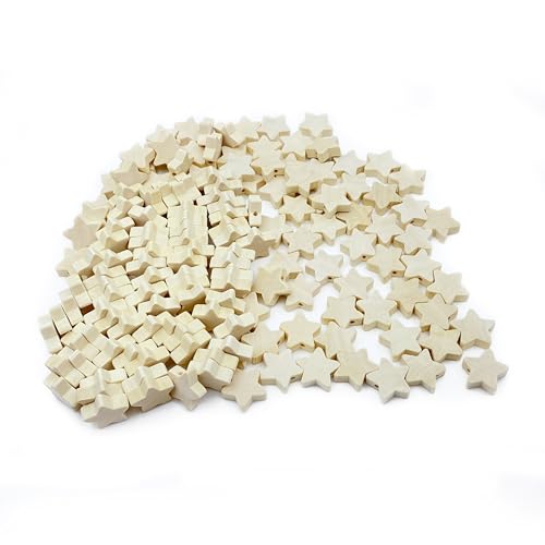 Zzcy 150 Pcs Holzperlen Sterne zum Auffädeln Holz Lose Perlen Stern Perlen Sterne Holz mit Loch Natürliche Holzperlen Perlen für DIY Basteln Armband Halskette Zzcy 150 Pcs Holzperlen Sterne zum Auffädeln Holz Lose Perlen Stern Perlen Sterne Holz mit Loch Natürliche Holzperlen Perlen für DIY Basteln Armband Halskette von Zzcy