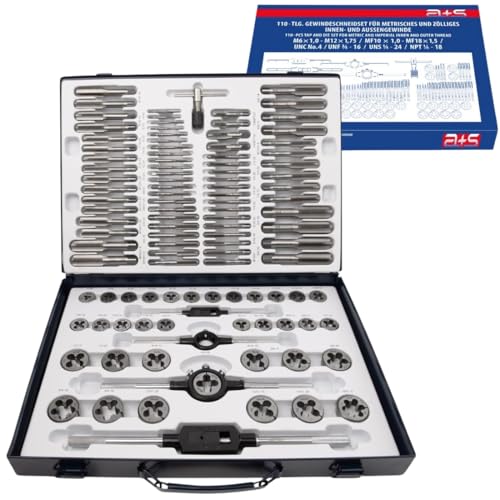 a+s Albrecht und Schulte 110 tlg. Gewindeschneider Set | M6 - M12 | MF10x1 - MF18x1,5 | NPT 1/4 + NPT 1/8 | UNC No.4-UNC 3/4 | UNF No.10 - UNFC3/4 | UNS1/4-24 + UNS1/4-32 a+s Albrecht und Schulte 110 tlg. Gewindeschneider Set | M6 - M12 | MF10x1 - MF18x1,5 | NPT 1/4 + NPT 1/8 | UNC No.4-UNC 3/4 | UNF No.10 - UNFC3/4 | UNS1/4-24 + UNS1/4-32 von a+s
