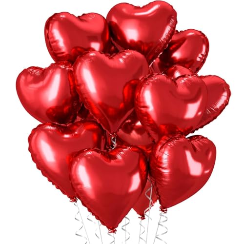 30 Stück Herzballons,18 Zoll Herz Folienballon Rot,Herzform Heliumballons für Party,Geburtstag,Valentinstag,Hochzeit,Verlobung,Muttertag Dekoration 30 Stück Herzballons,18 Zoll Herz Folienballon Rot,Herzform Heliumballons für Party,Geburtstag,Valentinstag,Hochzeit,Verlobung,Muttertag Dekoration von a ray of sunshine