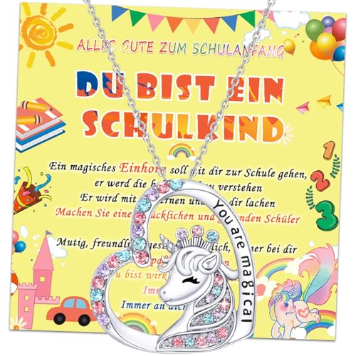 a ray of sunshine Einhorn Halskette Schulkind 2025,Schulanfang Glücksbringer Erster Schultag,Einschulung Schultüte Füllung Geschenk,Schulanfang Geschenke zur Einschulung Mädchen a ray of sunshine Einhorn Halskette Schulkind 2025,Schulanfang Glücksbringer Erster Schultag,Einschulung Schultüte Füllung Geschenk,Schulanfang Geschenke zur Einschulung Mädchen von a ray of sunshine