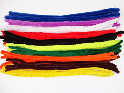 10,20,50 Extra Lang Groß flauschig geschoben Craft Pfeifenreiniger Stiele-50 cm x 15 mm 10,20,50 Extra Lang Groß flauschig geschoben Craft Pfeifenreiniger Stiele-50 cm x 15 mm von a2bsales