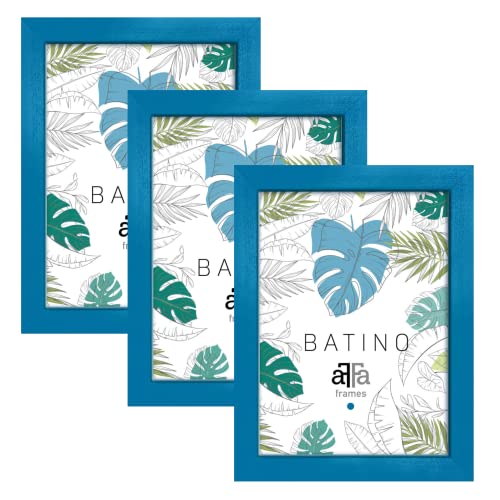 aFFa frames, Batino, 3er Set Bilderrahmen Holz, photo frame, holzrahmen mit Acrylglasfront, HDF-Hintergrund, bilderrahmen Blau, A4, 21x29,7 cm aFFa frames, Batino, 3er Set Bilderrahmen Holz, photo frame, holzrahmen mit Acrylglasfront, HDF-Hintergrund, bilderrahmen Blau, A4, 21x29,7 cm von aFFa frames
