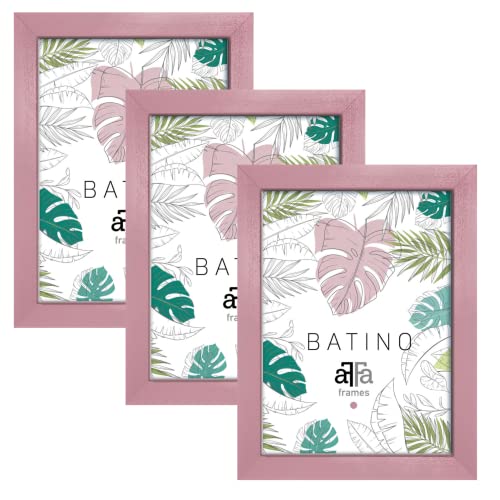 aFFa frames, Batino, 3er Set Bilderrahmen Holz, photo frame, holzrahmen mit Acrylglasfront, HDF-Hintergrund, bilderrahmen Rosa, A4, 21x29,7 cm aFFa frames, Batino, 3er Set Bilderrahmen Holz, photo frame, holzrahmen mit Acrylglasfront, HDF-Hintergrund, bilderrahmen Rosa, A4, 21x29,7 cm von aFFa frames
