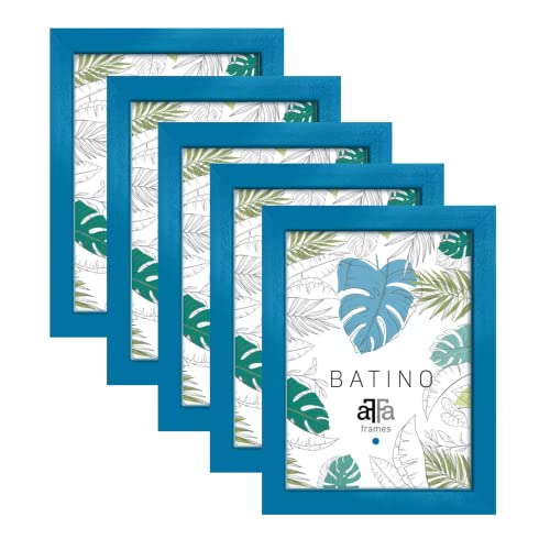 aFFa frames, Batino, 5er Set Bilderrahmen Holz, photo frame, holzrahmen mit Acrylglasfront, HDF-Hintergrund, bilderrahmen Blau, 15x21 cm aFFa frames, Batino, 5er Set Bilderrahmen Holz, photo frame, holzrahmen mit Acrylglasfront, HDF-Hintergrund, bilderrahmen Blau, 15x21 cm von aFFa frames