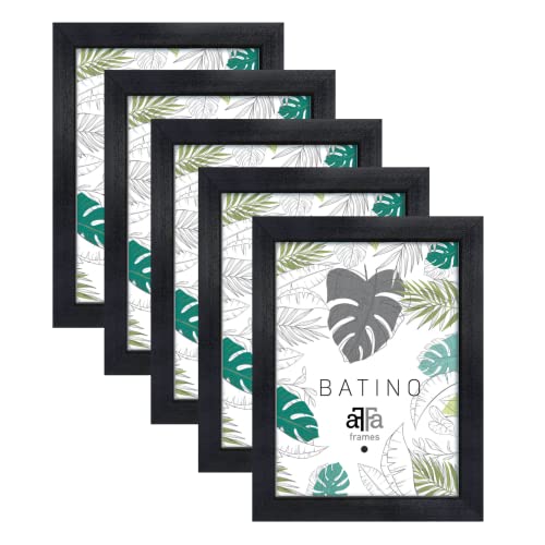 aFFa frames, Batino, 5er Set Bilderrahmen Holz, photo frame, holzrahmen mit Acrylglasfront, HDF-Hintergrund, bilderrahmen Schwarz, 15x21 cm aFFa frames, Batino, 5er Set Bilderrahmen Holz, photo frame, holzrahmen mit Acrylglasfront, HDF-Hintergrund, bilderrahmen Schwarz, 15x21 cm von aFFa frames