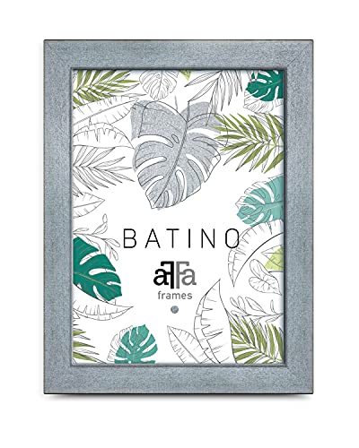 aFFa frames, Batino, Bilderrahmen aus Holz, hell, rechteckig, mit Acrylglasfront, HDF-Hintergrund, Silber, 13x18 cm von aFFa frames