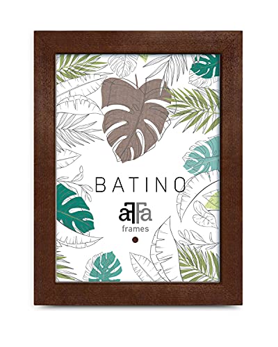 aFFa frames, Batino, Bilderrahmen aus Holz, hell, rechteckig, mit Acrylglasfront, HDF-Hintergrund, braun, 10x15 cm von aFFa frames