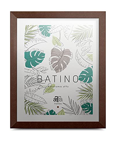 aFFa frames, Batino, Bilderrahmen aus Holz, hell, rechteckig, mit Acrylglasfront, HDF-Hintergrund, braun, 30x40 cm von aFFa frames