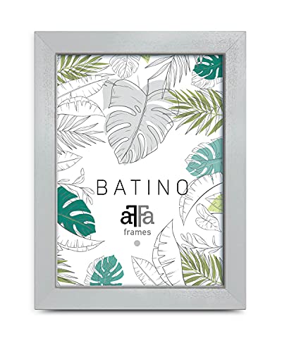 aFFa frames, Batino, Bilderrahmen aus Holz, hell, rechteckig, mit Acrylglasfront, HDF-Hintergrund, weiß, 13x18 cm von aFFa frames