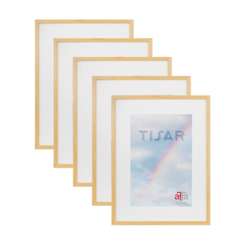 aFFa frames, Tisar Bilderrahmen-Set, 5 Bilderrahmen Holz, holzrahmen, photo frame, Rahmen aus Holz mit Acrylglas, Natur, A4, 21x29,7 cm aFFa frames, Tisar Bilderrahmen-Set, 5 Bilderrahmen Holz, holzrahmen, photo frame, Rahmen aus Holz mit Acrylglas, Natur, A4, 21x29,7 cm von aFFa frames