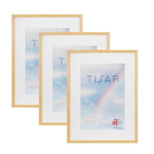 aFFa frames, Tisar Bilderrahmen-Set, 3 Bilderrahmen Holz, holzrahmen, photo frame, Rahmen aus Holz mit Acrylglas, Natur, A3, 29,7x42 cm aFFa frames, Tisar Bilderrahmen-Set, 3 Bilderrahmen Holz, holzrahmen, photo frame, Rahmen aus Holz mit Acrylglas, Natur, A3, 29,7x42 cm von aFFa frames