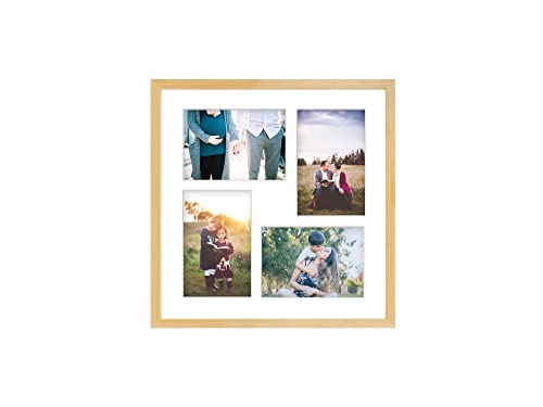 aFFa frames Tisar Bilderrahmen 34x34 cm, holzrahmen photo frame Bilderrahmen Holz, Fotogalerie mit Passepartout, für 4 Fotos 10x15 cm Natur aFFa frames Tisar Bilderrahmen 34x34 cm, holzrahmen photo frame Bilderrahmen Holz, Fotogalerie mit Passepartout, für 4 Fotos 10x15 cm Natur von aFFa frames