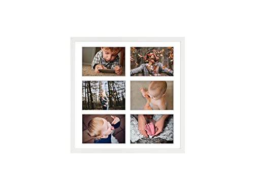 aFFa frames Tisar Bilderrahmen 40x40 cm, holzrahmen photo frame Bilderrahmen Holz, Fotogalerie mit Passepartout, für 6 Fotos 10x15 cm Weiß aFFa frames Tisar Bilderrahmen 40x40 cm, holzrahmen photo frame Bilderrahmen Holz, Fotogalerie mit Passepartout, für 6 Fotos 10x15 cm Weiß von aFFa frames