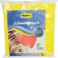 aqualine® Schwammtücher Baumwolle 95 °C waschbar, 5 St. von aqualine®