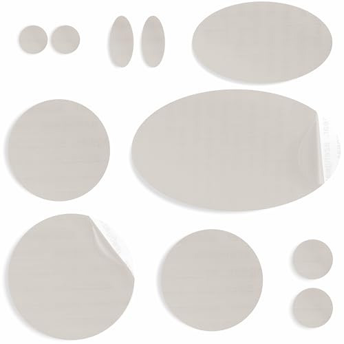 aZengear Reparatur-Patches aus Nylon Selbstklebend | Wasserdichte Patches für Daunenjacken, Zelt, Tasche, Kleidung, Löcher reparieren (11 Stück, Steinweiß) von aZengear