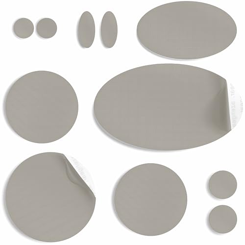 aZengear Reparatur-Patches aus Nylon Selbstklebend | Wasserdichte Patches für Daunenjacken, Zelt, Tasche, Kleidung, Löcher reparieren (11 Stück, Taubengrau) von aZengear