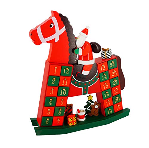 abc HOME | Weihnachtsdeko | Adventskalender Schaukelpferd | Holz | 9 cm T x 36,5 cm B x 40 cm H abc HOME | Weihnachtsdeko | Adventskalender Schaukelpferd | Holz | 9 cm T x 36,5 cm B x 40 cm H von abc HOME