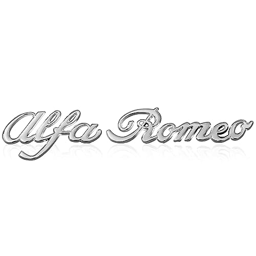 Logo Auto Emblem für Alfa Romeo Mito 147 156 159 166, Abzeichen Logo Buchstaben Wort Emblem Aufkleber, Zeichen Emblem Logo Abzeichen Sticker Abziehbilder,A Silver Logo Auto Emblem für Alfa Romeo Mito 147 156 159 166, Abzeichen Logo Buchstaben Wort Emblem Aufkleber, Zeichen Emblem Logo Abzeichen Sticker Abziehbilder,A Silver von abrupt