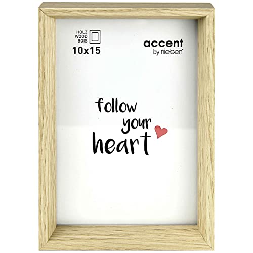 accent by nielsen Bilderrahmen, 10 x 15 cm, Holz, Eiche, Fotorahmen zum Auftstellen und Aufhängen im Hoch- & Querformat, Echtglas, Summit accent by nielsen Bilderrahmen, 10 x 15 cm, Holz, Eiche, Fotorahmen zum Auftstellen und Aufhängen im Hoch- & Querformat, Echtglas, Summit von accent by nielsen