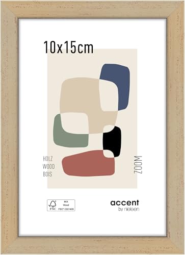 accent by nielsen Bilderrahmen, 10 x 15 cm, Holz, Gold, Fotorahmen zum Auftstellen und Aufhängen im Hoch- & Querformat, Echtglas, Zoom accent by nielsen Bilderrahmen, 10 x 15 cm, Holz, Gold, Fotorahmen zum Auftstellen und Aufhängen im Hoch- & Querformat, Echtglas, Zoom von accent by nielsen