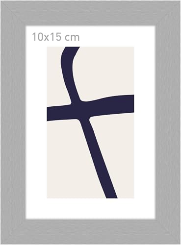 accent by nielsen Bilderrahmen, 10 x 15 cm, Holz, Silber, Fotorahmen zum Auftstellen und Aufhängen im Hoch- & Querformat, Echtglas, Velino accent by nielsen Bilderrahmen, 10 x 15 cm, Holz, Silber, Fotorahmen zum Auftstellen und Aufhängen im Hoch- & Querformat, Echtglas, Velino von accent by nielsen