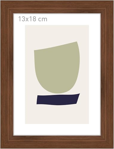 accent by nielsen Bilderrahmen, 13 x 18 cm, Holz, Walnuss, Fotorahmen zum Auftstellen und Aufhängen im Hoch- & Querformat, Echtglas, Velino accent by nielsen Bilderrahmen, 13 x 18 cm, Holz, Walnuss, Fotorahmen zum Auftstellen und Aufhängen im Hoch- & Querformat, Echtglas, Velino von accent by nielsen