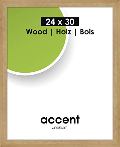 accent by nielsen Bilderrahmen, 24 x 30 cm, Holz, Natur, Rahmen zum Aufhängen im Hoch- & Querformat, Echtglas, Accent Wood accent by nielsen Bilderrahmen, 24 x 30 cm, Holz, Natur, Rahmen zum Aufhängen im Hoch- & Querformat, Echtglas, Accent Wood von accent by nielsen