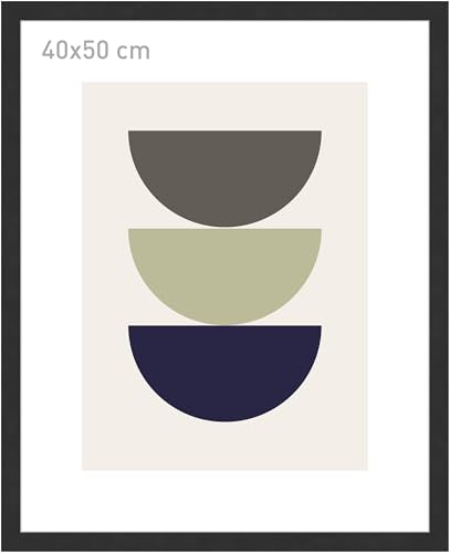 accent by nielsen Bilderrahmen, 40 x 50 cm, Holz, Schwarz, Posterrahmen zum Aufhängen im Hoch- & Querformat, Echtglas, Velino accent by nielsen Bilderrahmen, 40 x 50 cm, Holz, Schwarz, Posterrahmen zum Aufhängen im Hoch- & Querformat, Echtglas, Velino von accent by nielsen